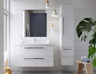 Mereo Bino, koupelnová skříňka s keramickým umyvadlem 101 cm, bílá