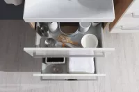Mereo Bino, koupelnová skříňka s keramickým umyvadlem 101 cm, bílá
