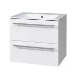 Mereo Bino, koupelnová skříňka s keramickým umyvadlem 61 cm, bílá