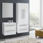 Mereo Bino, koupelnová skříňka s keramickým umyvadlem 61 cm, bílá