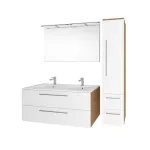 Mereo Bino, koupelnová skříňka s keramickým umyvadlem 61 cm, bílá