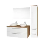 Mereo Bino, koupelnová skříňka s keramickým umyvadlem 61 cm, bílá