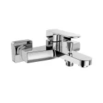 Mereo Vanová nástěnná baterie, Mada, 150 mm, bez příslušenství, chrom