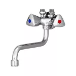 Mereo Dřezová nástěnná baterie s ramínkem trubkovým Ø16mm - 120 mm, chrom