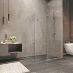 Mereo Sprchová stěna WALK IN, Novea, 80 x 200 cm, chrom ALU, sklo Čiré