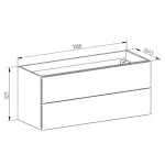 Mereo Aira, koupelnová skříňka s keramickým umyvadlem 101 cm, bílá