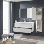 Mereo Aira, koupelnová skříňka s keramickým umyvadlem 101 cm, bílá
