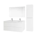 Mereo Aira, koupelnová skříňka s keramickým umyvadlem 101 cm, bílá