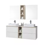 Mereo Aira, koupelnová skříňka s keramickým umyvadlem 61 cm, bílá