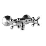 Mereo Sprchová nástěnná baterie, Retro Viktorie, 100 mm, bez příslušenství, chrom