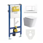 Mereo WC komplet pro sádrokarton s příslušenstvím