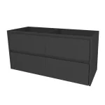 Mereo Opto, koupelnová skříňka 121 cm, Multidecor, Šedý antracit