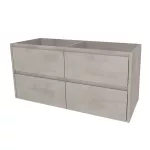 Mereo Opto, koupelnová skříňka 121 cm, Multidecor, Chromix stříbrný