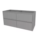 Mereo Opto, koupelnová skříňka 121 cm, Multidecor, Šedý Supermat
