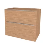Mereo Mailo, koupelnová skříňka 81 cm, chrom madlo, Multidecor, Light Select Walnut