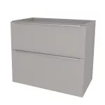 Mereo Mailo, koupelnová skříňka 81 cm, chrom madlo, Multidecor, Arktická šedá