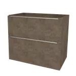 Mereo Mailo, koupelnová skříňka 81 cm, chrom madlo, Multidecor, Beton Chicago tm šedý