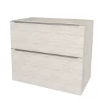 Mereo Mailo, koupelnová skříňka 81 cm, chrom madlo, Multidecor, White Loft Pine