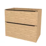 Mereo Mailo, koupelnová skříňka 81 cm, černé madlo, Multidecor, Jasan horský