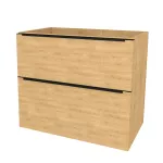 Mereo Mailo, koupelnová skříňka 81 cm, černé madlo, Multidecor, Dub Arlington