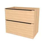 Mereo Mailo, koupelnová skříňka 81 cm, černé madlo, Multidecor, Dub Sand Barbera