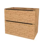 Mereo Mailo, koupelnová skříňka 81 cm, černé madlo, Multidecor, Dub Wotan