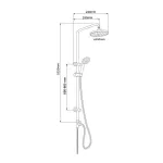 Mereo Sprchová souprava Sonáta a sprchová baterie Sonáta 150 mm