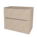 Mereo Mailo, koupelnová skříňka 101 cm, chrom madlo, Multidecor, Light Rock Hickory