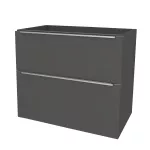 Mereo Mailo, koupelnová skříňka 101 cm, chrom madlo, Multidecor, Šedý diamant