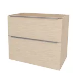 Mereo Mailo, koupelnová skříňka 101 cm, chrom madlo, Multidecor, Javor Hard šampaňský