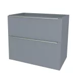 Mereo Mailo, koupelnová skříňka 101 cm, chrom madlo, Multidecor, Monumentální šedá