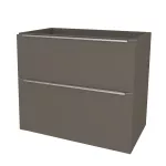 Mereo Mailo, koupelnová skříňka 101 cm, chrom madlo, Multidecor, Lávová šedá