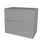 Mereo Mailo, koupelnová skříňka 101 cm, chrom madlo, Multidecor, Šedý Supermat