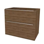 Mereo Mailo, koupelnová skříňka 101 cm, chrom madlo, Multidecor, Ořech Pacifik tabákový