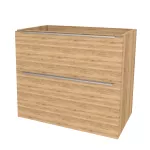 Mereo Mailo, koupelnová skříňka 101 cm, chrom madlo, Multidecor, Ořech Pacifik přírodní