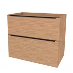 Mereo Mailo, koupelnová skříňka 101 cm, černé madlo, Multidecor, Light Select Walnut
