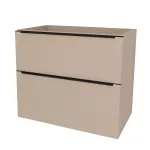 Mereo Mailo, koupelnová skříňka 101 cm, černé madlo, Multidecor, Šedý kámen