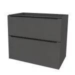 Mereo Mailo, koupelnová skříňka 101 cm, černé madlo, Multidecor, Šedý diamant