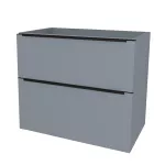 Mereo Mailo, koupelnová skříňka 101 cm, černé madlo, Multidecor, Monumentální šedá