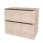 Mereo Mailo, koupelnová skříňka 101 cm, černé madlo, Multidecor, Dub Patinovaný