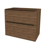 Mereo Mailo, koupelnová skříňka 101 cm, černé madlo, Multidecor, Ořech Pacifik tabákový