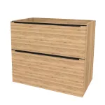 Mereo Mailo, koupelnová skříňka 101 cm, černé madlo, Multidecor, Ořech Pacifik přírodní