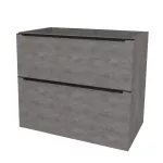 Mereo Mailo, koupelnová skříňka 101 cm, černé madlo, Multidecor, Beton tmavě šedý