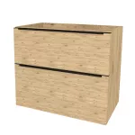 Mereo Mailo, koupelnová skříňka 101 cm, černé madlo, Multidecor, Dub San remo sand