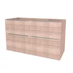 Mereo Mailo, koupelnová skříňka 121 cm, chrom madlo, Multidecor, Dub Nelson