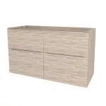 Mereo Mailo, koupelnová skříňka 121 cm, chrom madlo, Multidecor, Dub Kronberg světlý