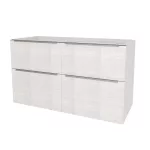 Mereo Mailo, koupelnová skříňka 121 cm, chrom madlo, Multidecor, Pino Aurélio