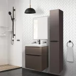 Mereo Mailo, koupelnová skříňka 121 cm, černé madlo, Multidecor, Dub Bardolino