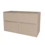 Mereo Mailo, koupelnová skříňka 121 cm, chrom madlo, Multidecor, Šedý kámen