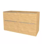 Mereo Mailo, koupelnová skříňka 121 cm, chrom madlo, Multidecor, Dub Arlington